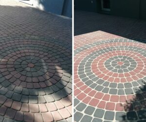 czyszczenie podjazdu z kostki