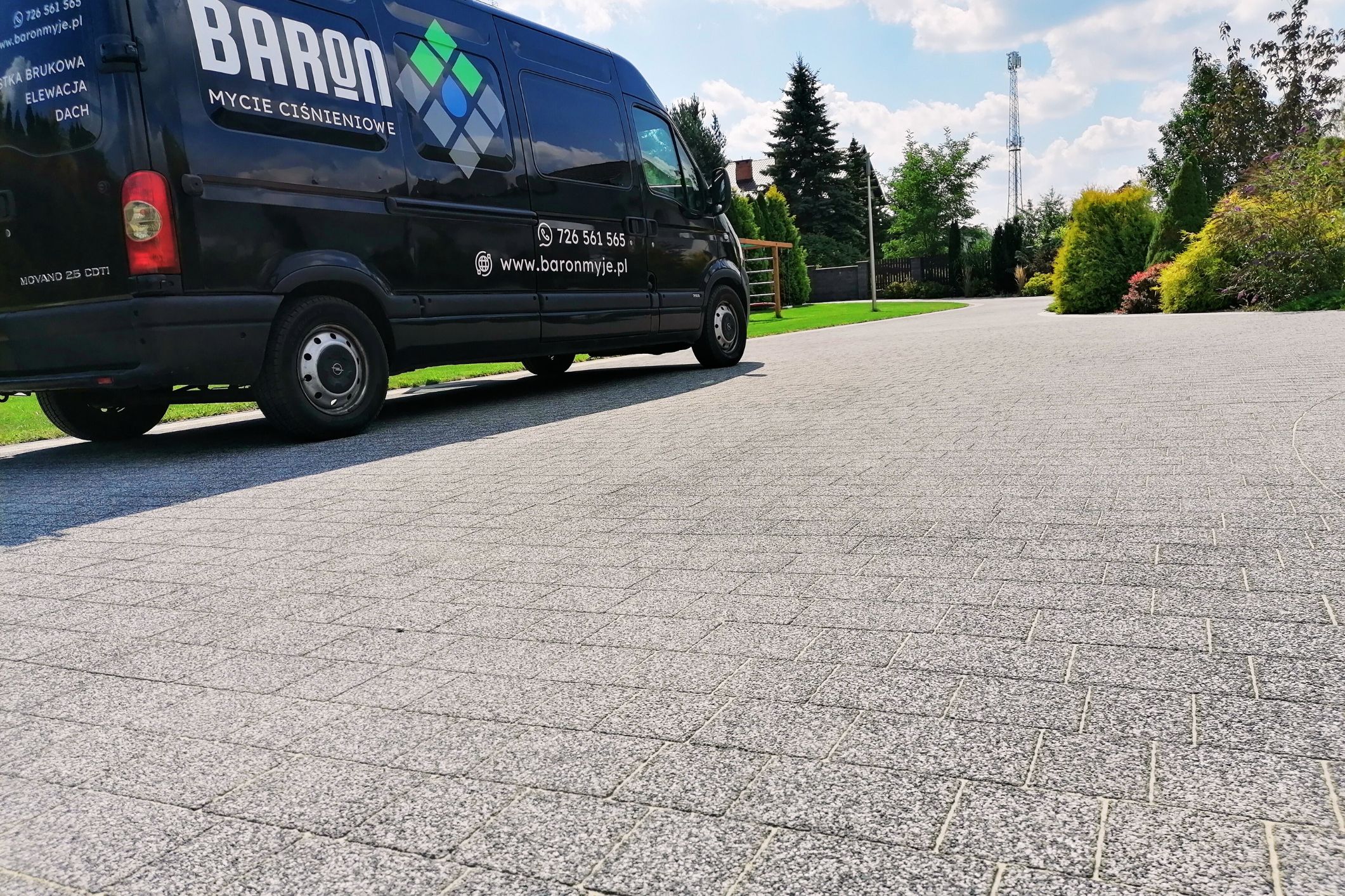 czyszczenie kostki brukowej